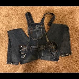 No Boundaries ripped Jean overalls women’s size XX
